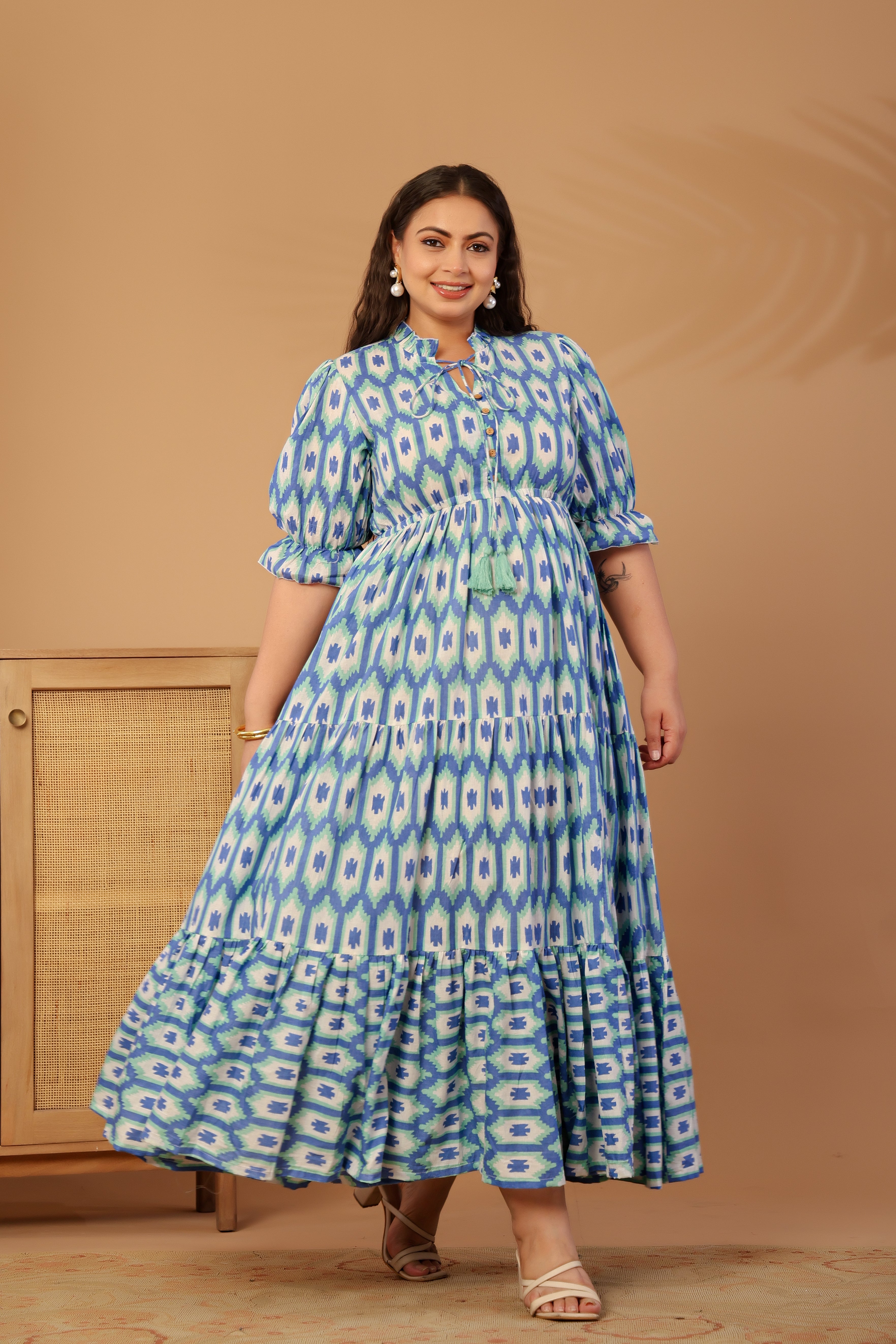 Aura print Dress