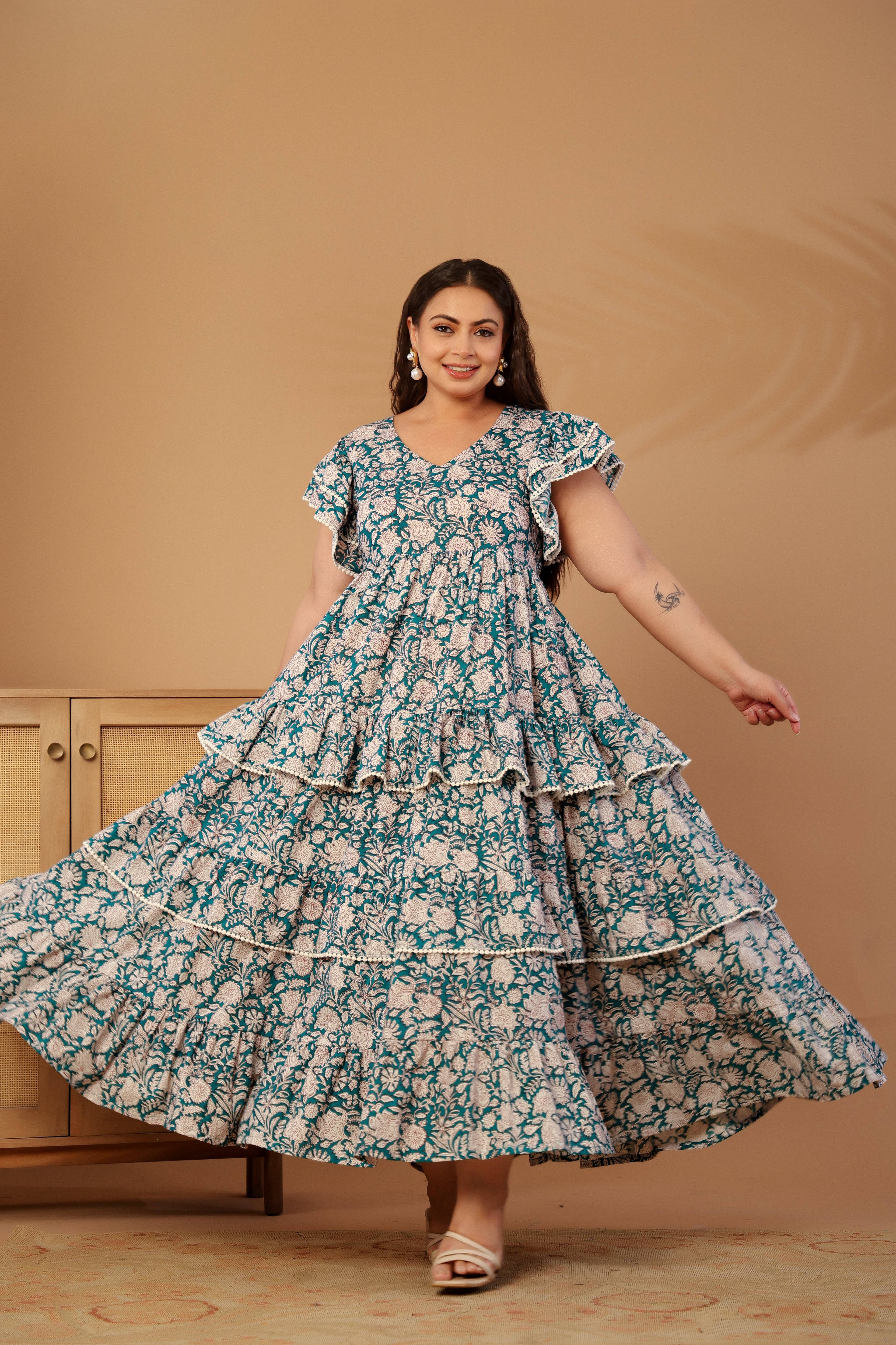 Flutter Floral dress