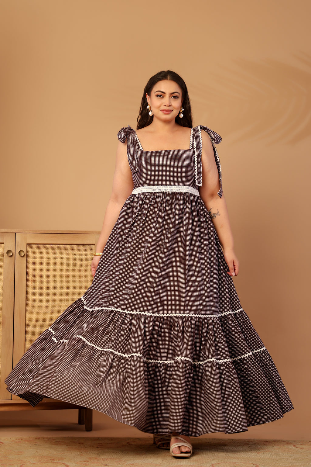 Twirl Check dress