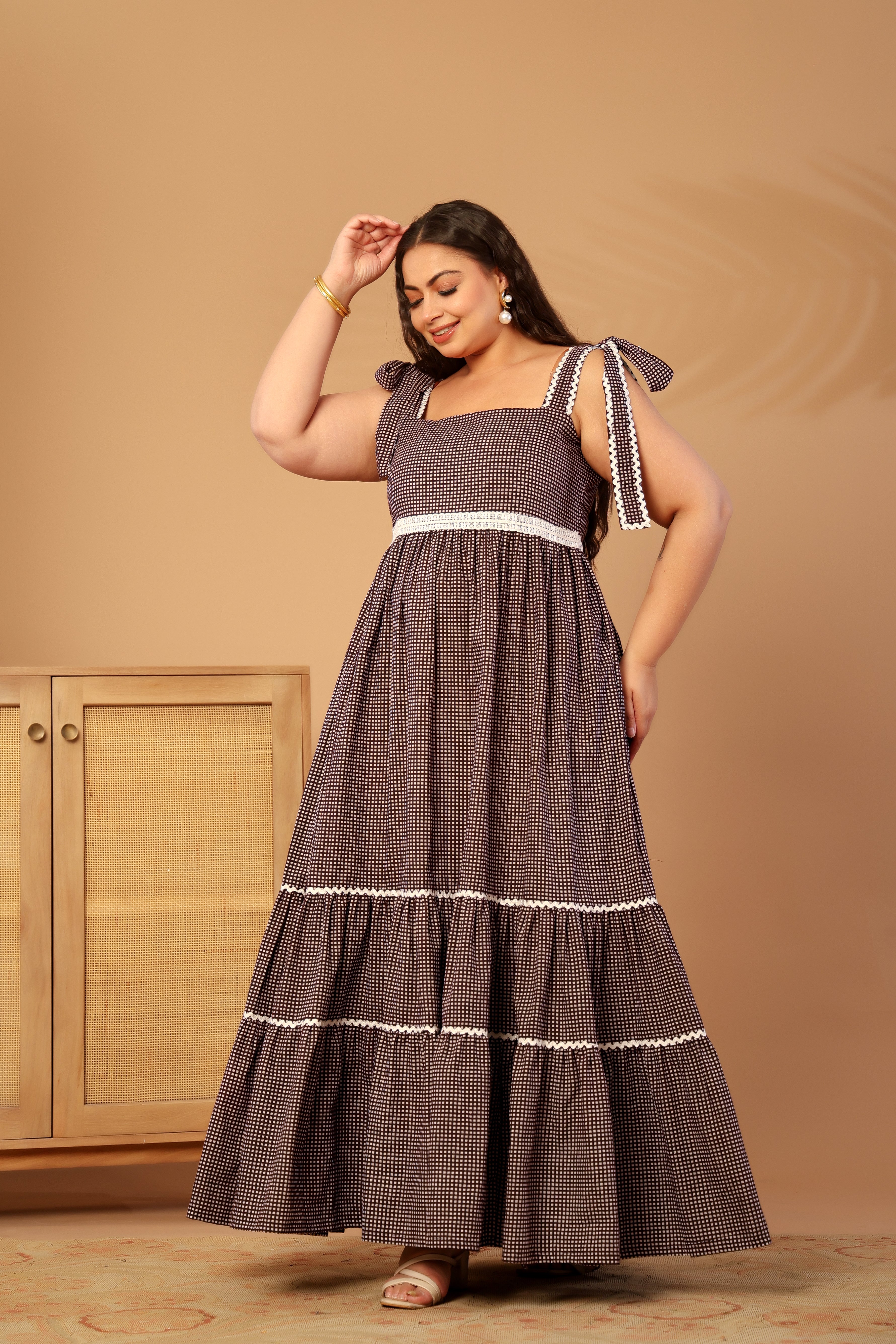 Twirl Check dress