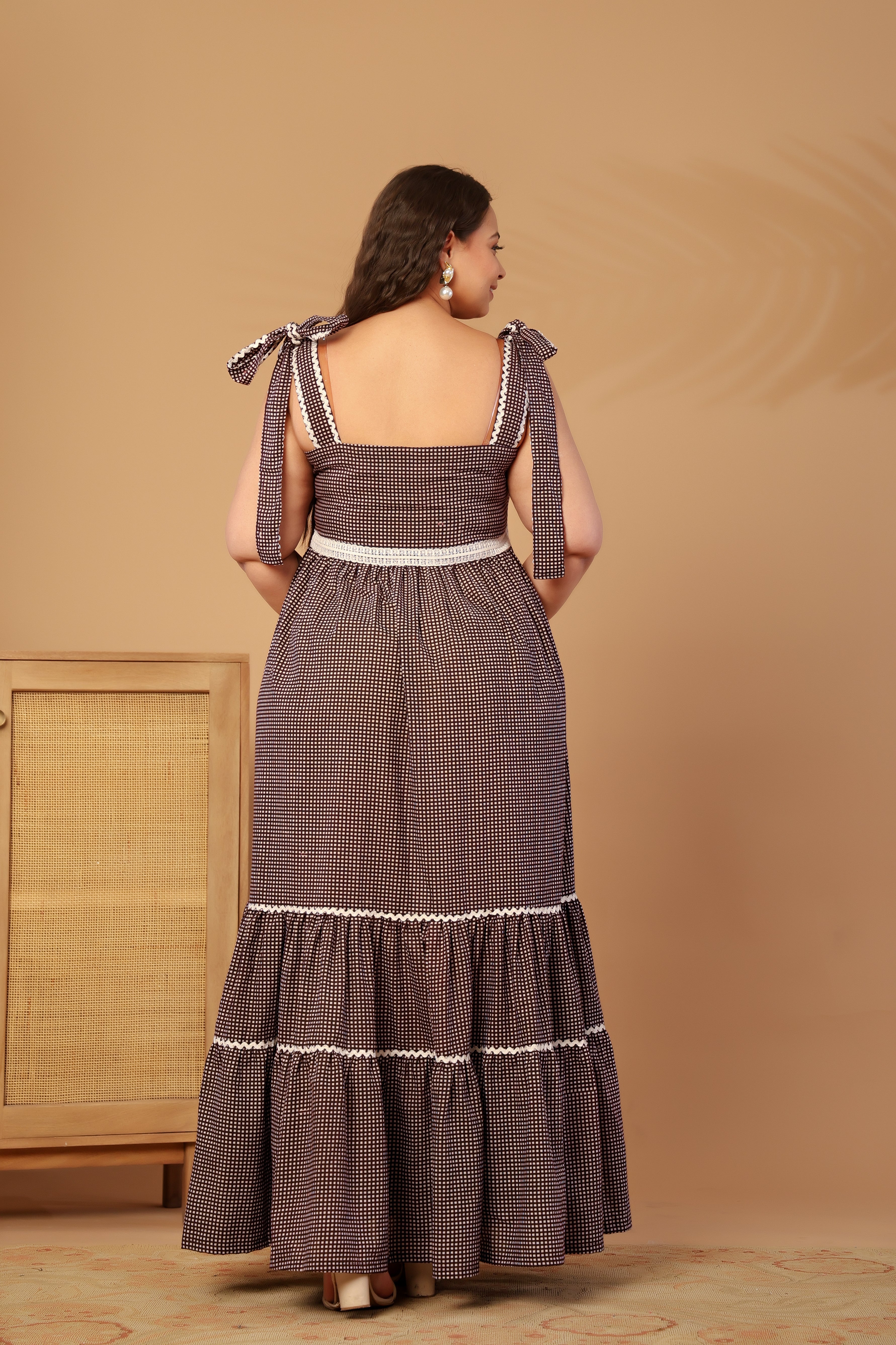 Twirl Check dress