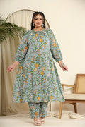 Turquoise floral co-ord set