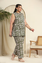 Green crush co-ord set