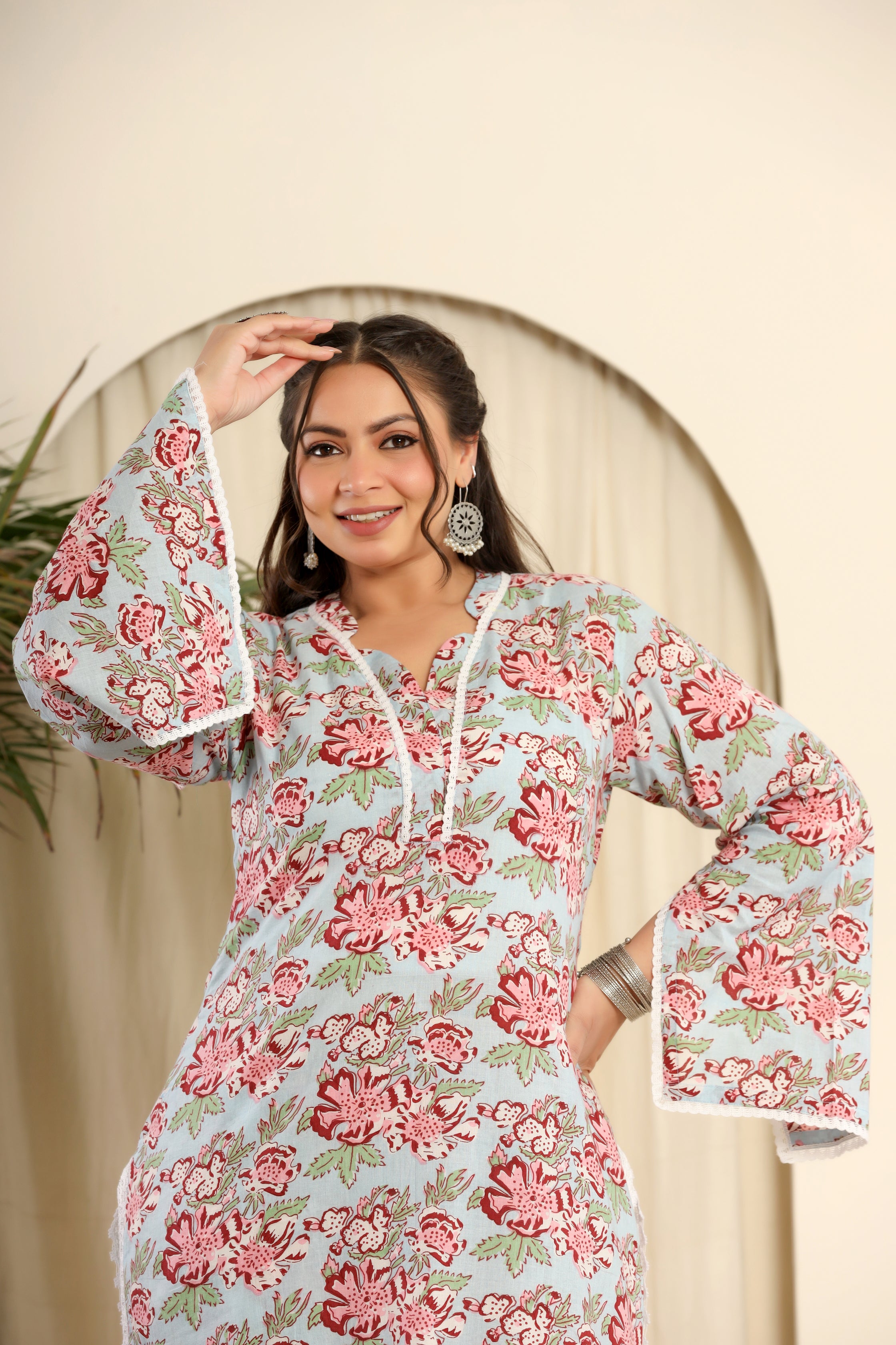 Multicolour everyday floral co-ord set