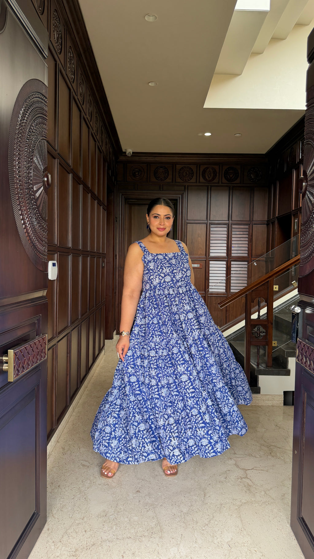 Blue floral Dress