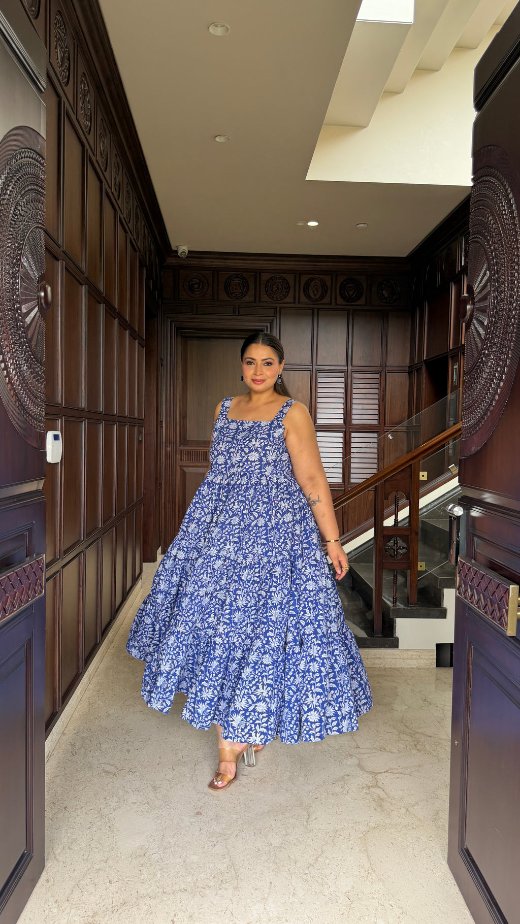 Blue floral Dress