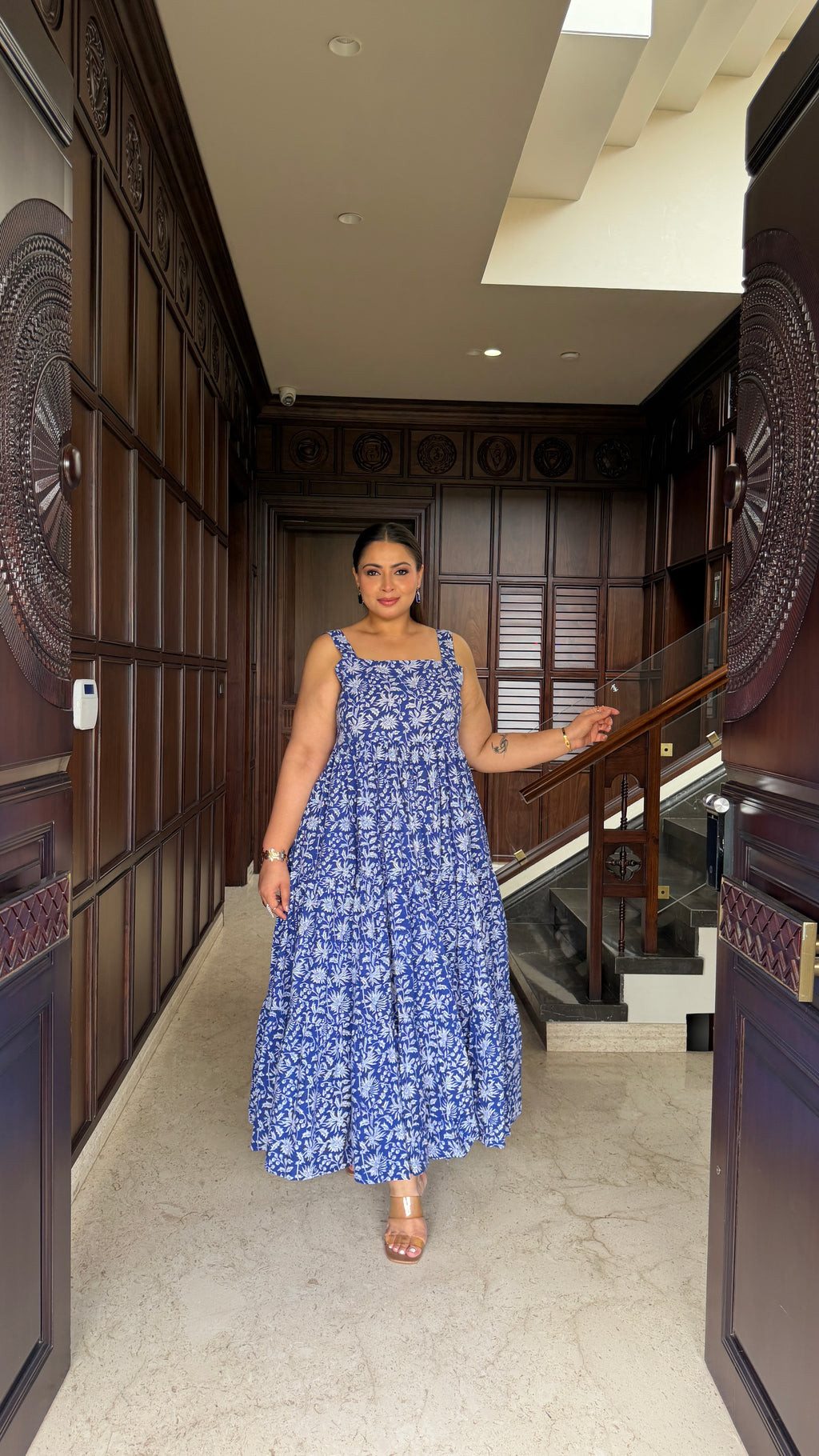 Blue floral Dress