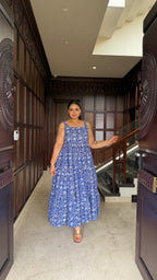 Blue floral Dress