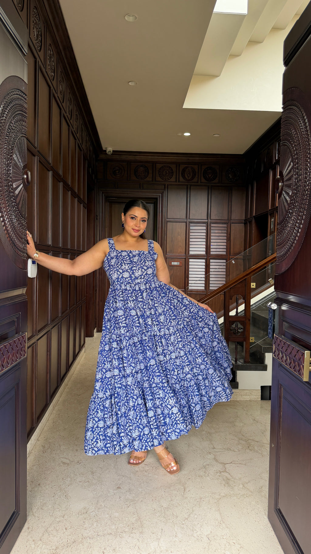 Blue floral Dress