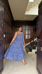 Blue floral Dress