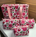 Pink Peony Bags