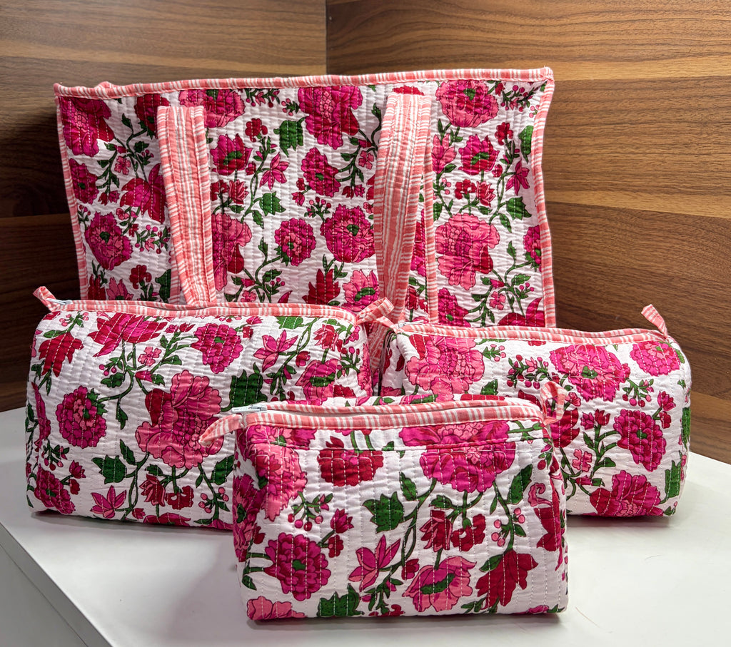 Pink Peony Bags
