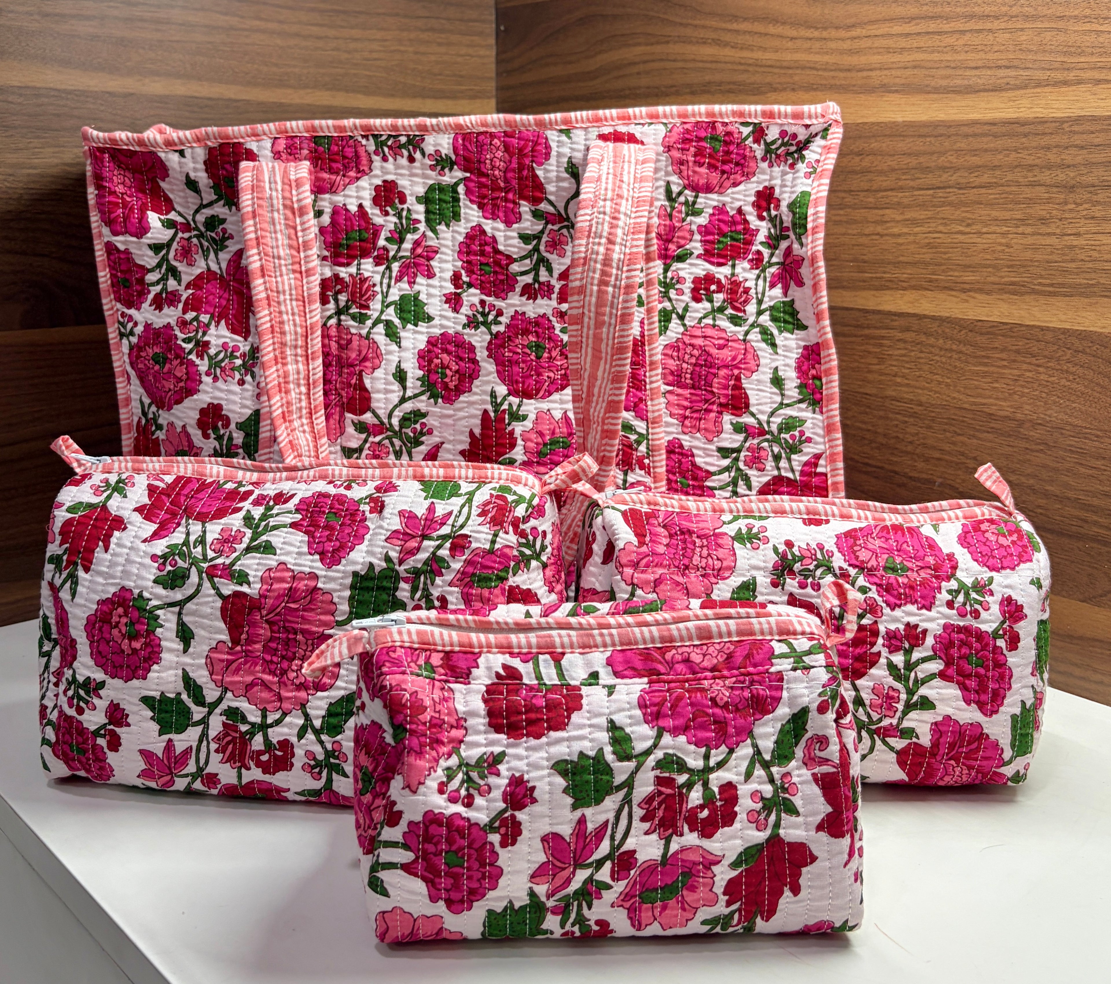 Pink Peony Bags