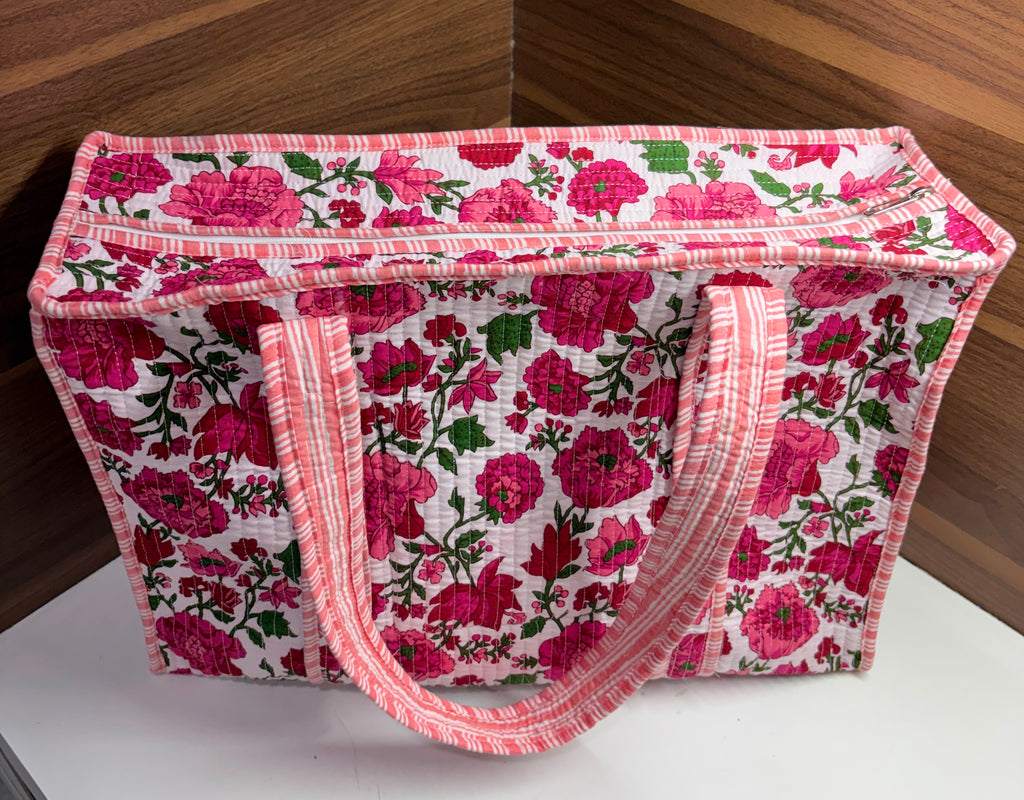 Pink Peony Bags