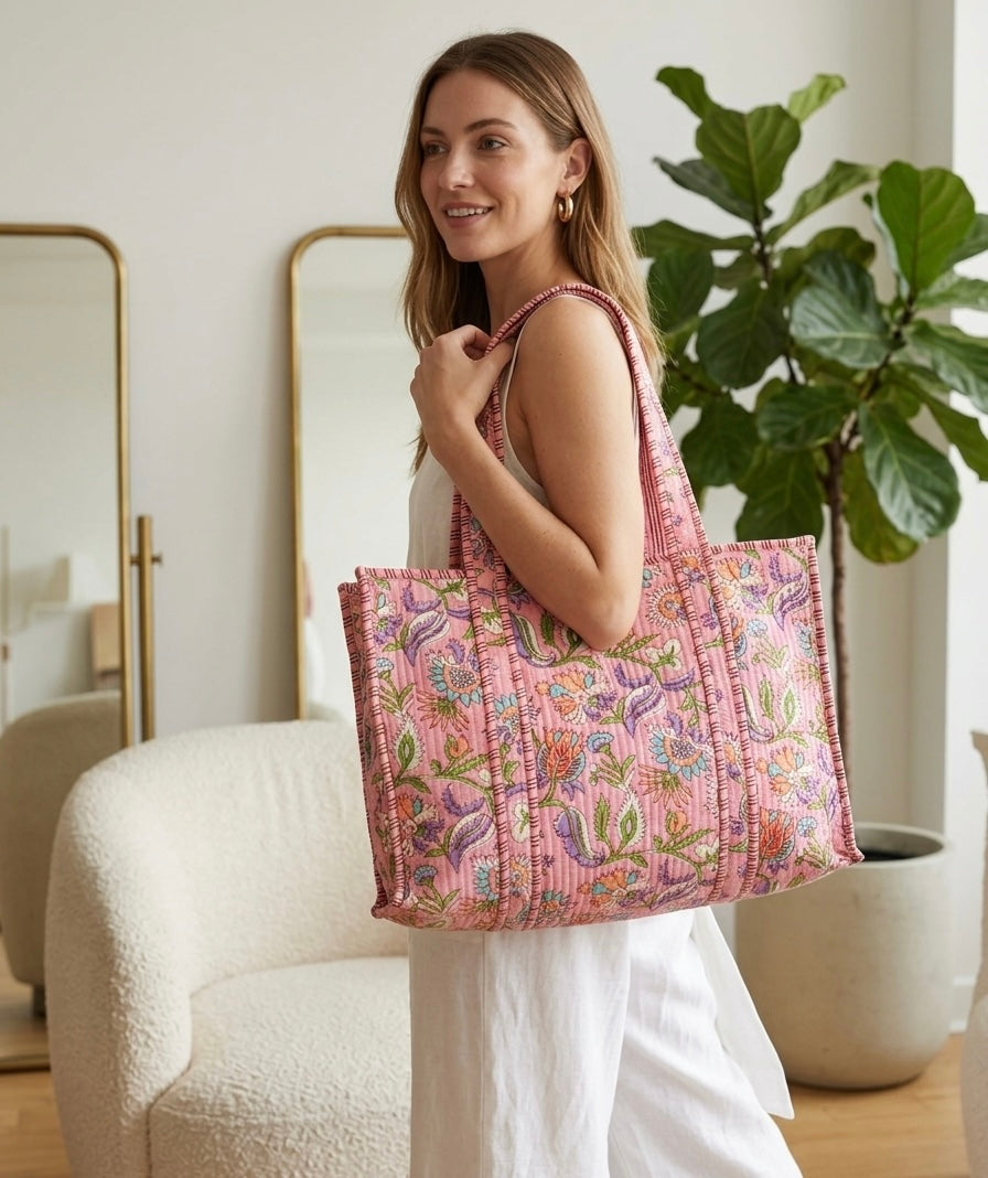Blush Blossom Bags