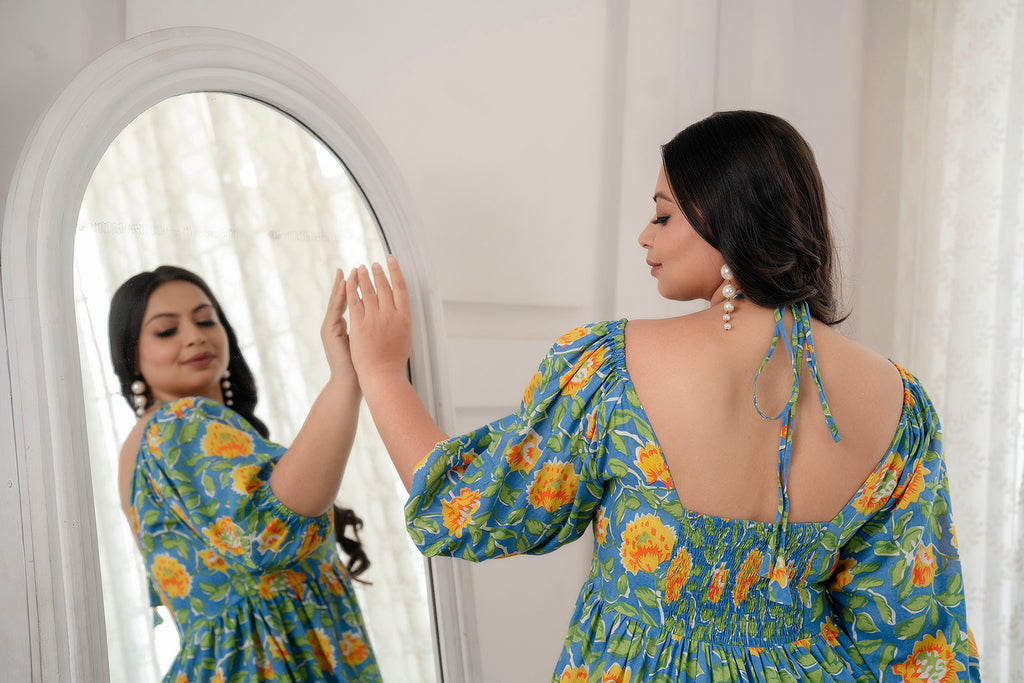 Blue Jeeva Dress