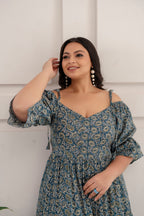 Paisley Print Dress