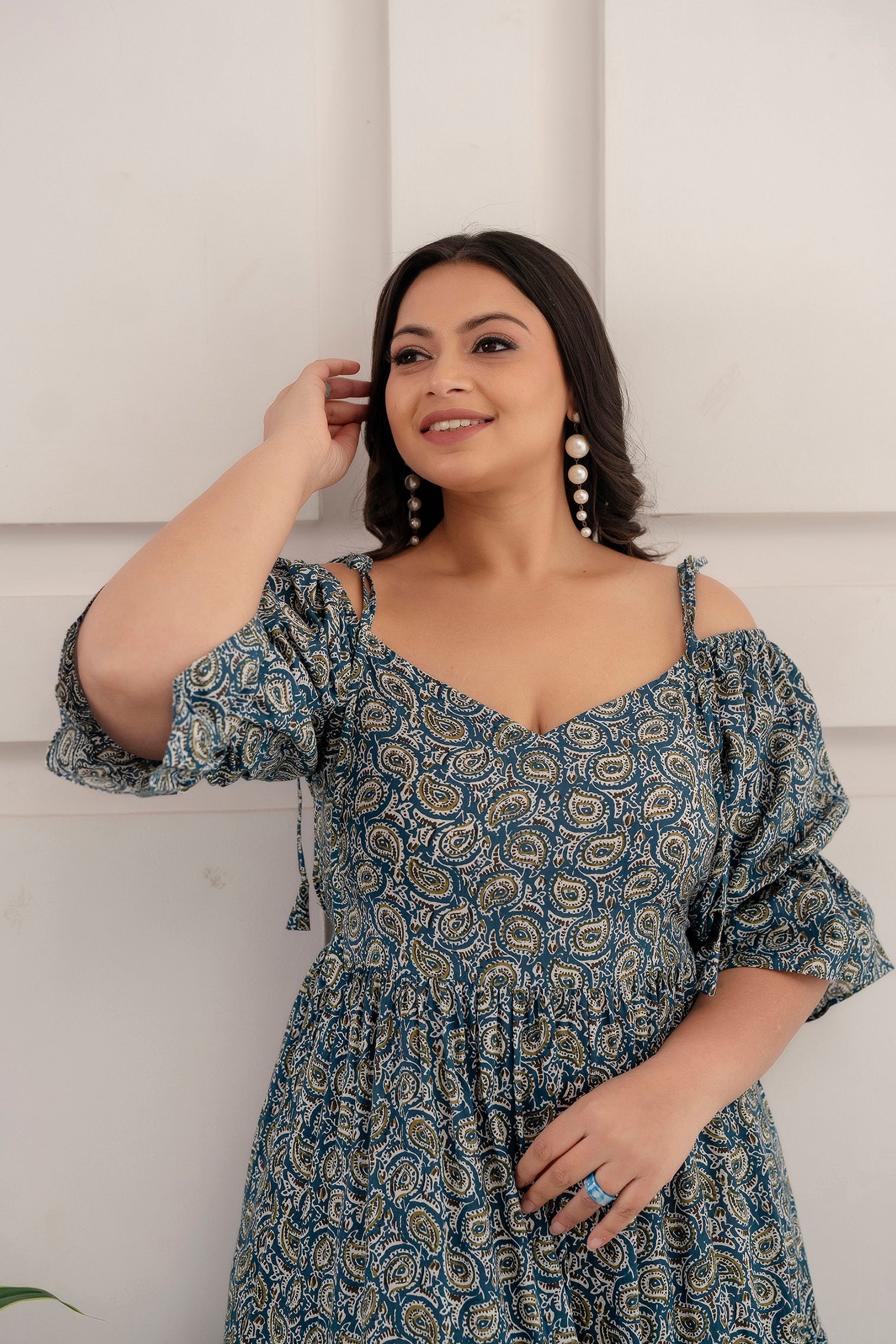 Paisley Print Dress
