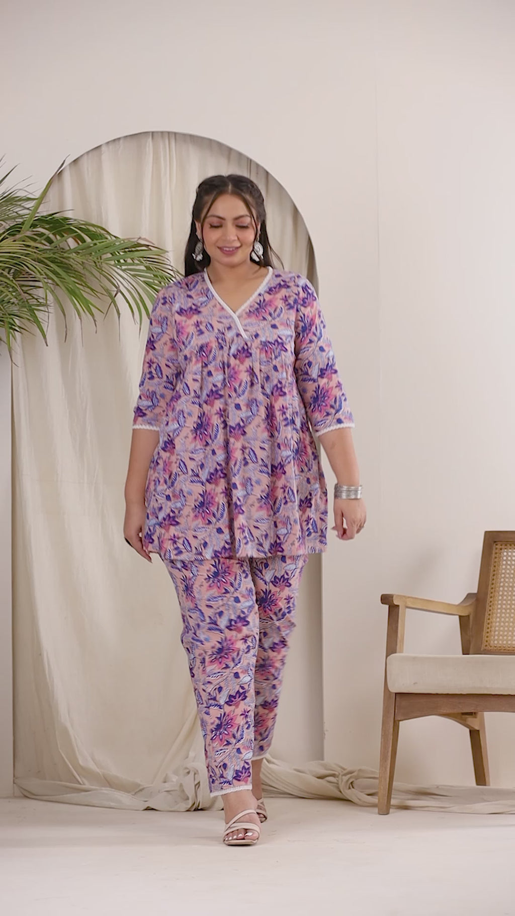 Floral printed co-ord set