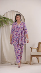 Floral printed co-ord set