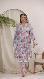 Multicolour everyday floral co-ord set