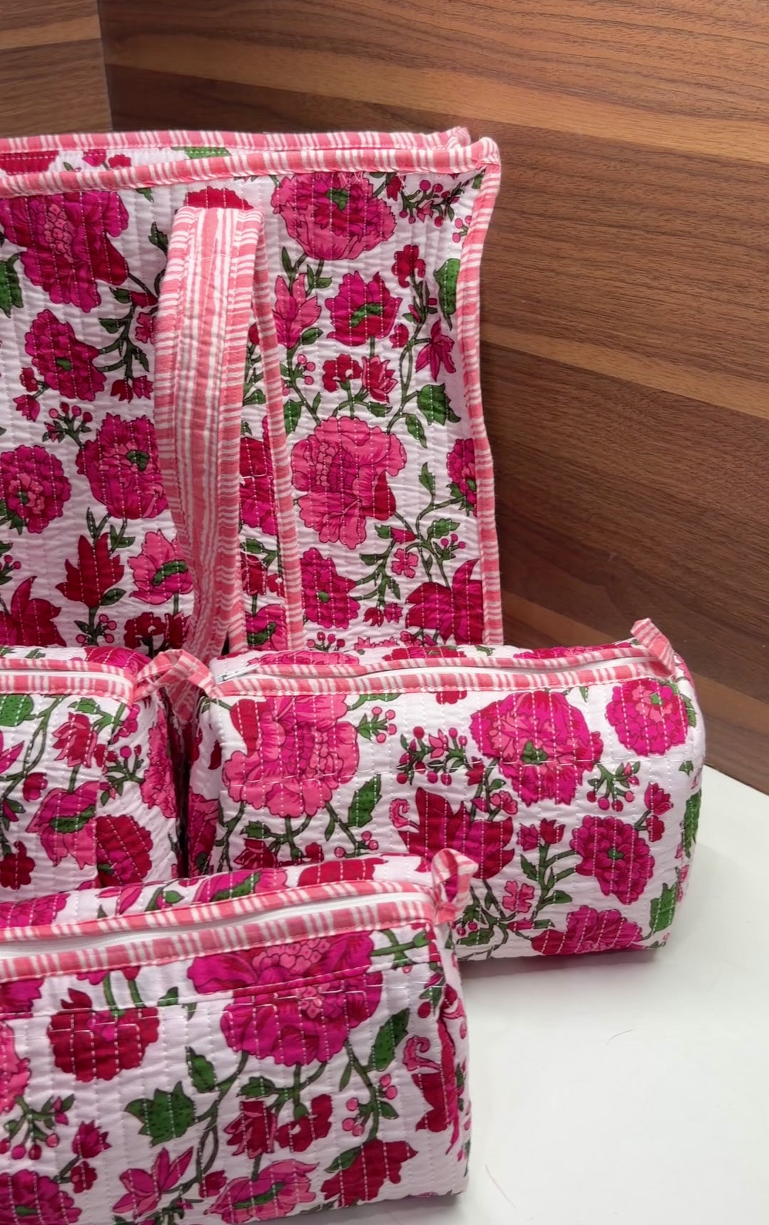 Pink Peony Bags